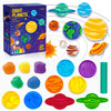 Color Dough Sets For Kids Ages 2-4, Planets Theme Color Dough Tool Set For Kids Ages 4-8, Color Dough Accessories Toys For Ages