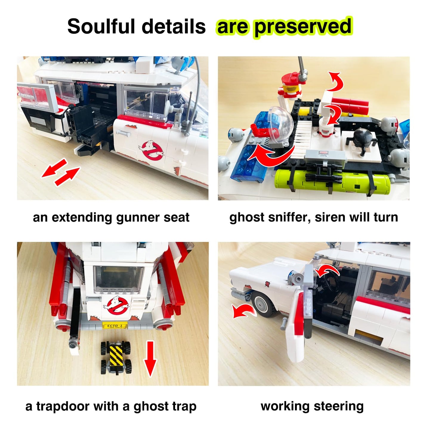 For Lego Icons Ghostbusters Ecto-1 10274 Super Motor And Remote Control Upgrade Kit, Birthday, For Adults, Compatible With Lego 10274(Model Not Included)…