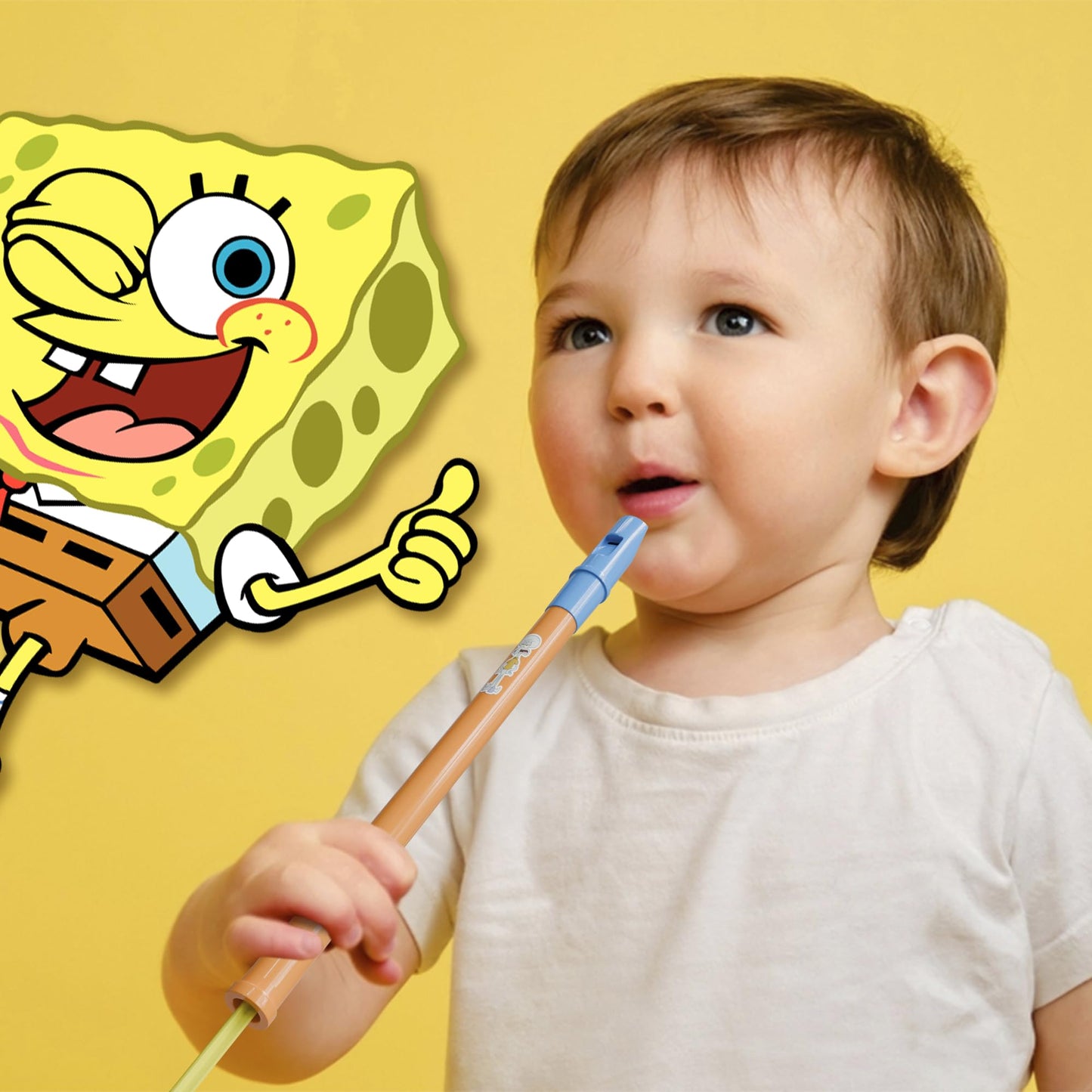 Lollipop Spongebob 3In1 Instrumental Toy, Musical Toy For Kids, Educational Learning, Including Ukalele, Whistle, And Recorder,
