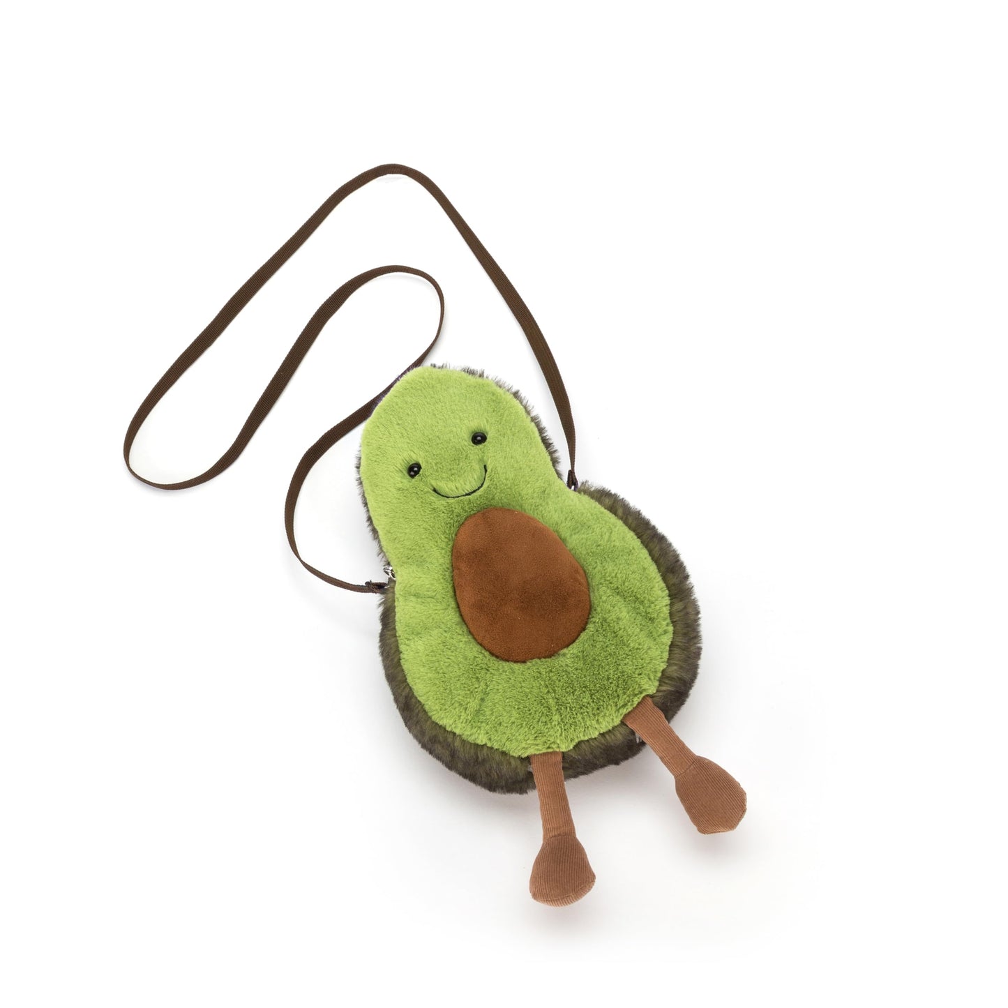 Jellycat Amuseables Avocado Plush Bag, 11.5 Inches | Crossbody And Shoulder Purse | Fun And Unique Handbag