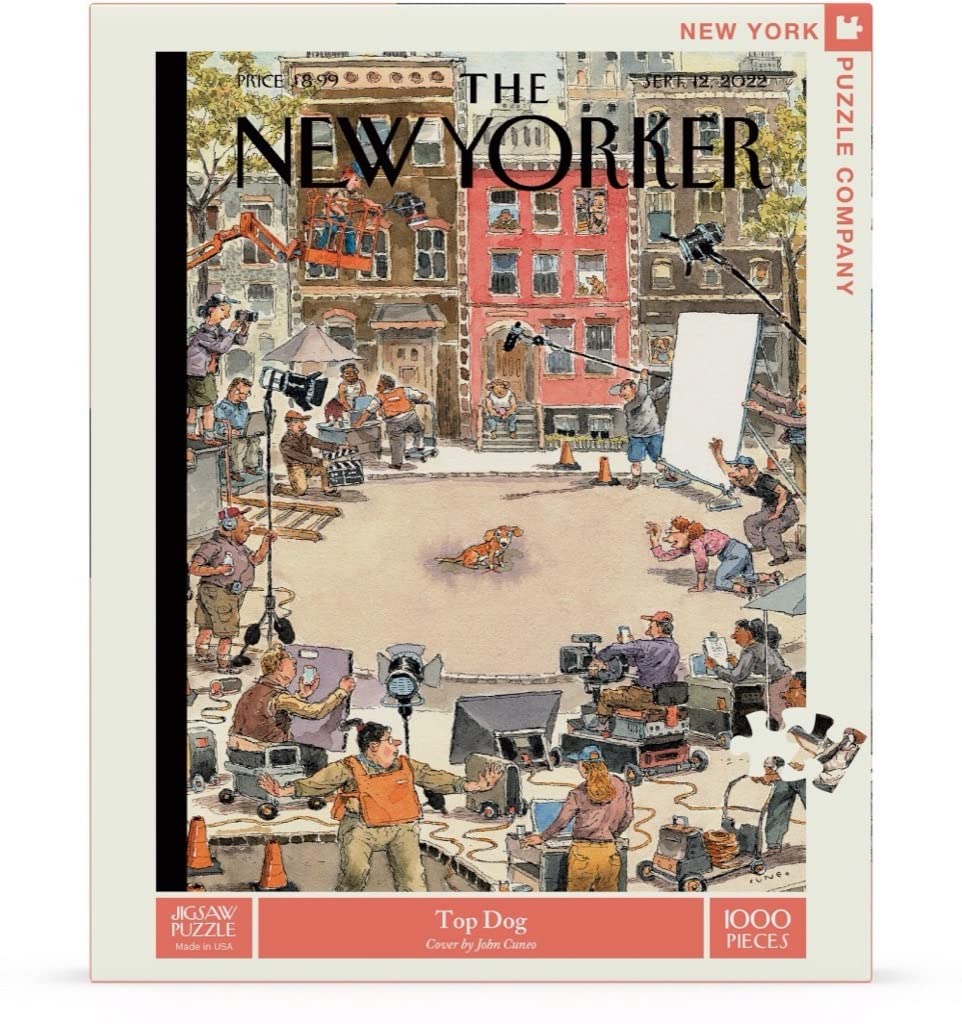 New York Puzzle Company - New Yorker Top Dog - 1000 Piece Jigsaw Puzzle For Adults By John Cuneo