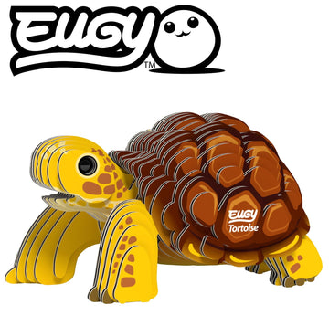 Eugy Tortoise 3D Puzzle - 34 Piece Eco-Friendly Educational Toy Puzzle For Boys, Girls & Kids Ages 6+