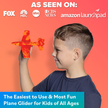Air Toy Foam Glider for Kids - Best Outdoor Toys for Boys & Girls - Kids Stocking Stuffers for Boys & Fun Flying Gliders Easy tossing Air s - Great Gifts for Age 4 5 6 7 8 9 Year Olds