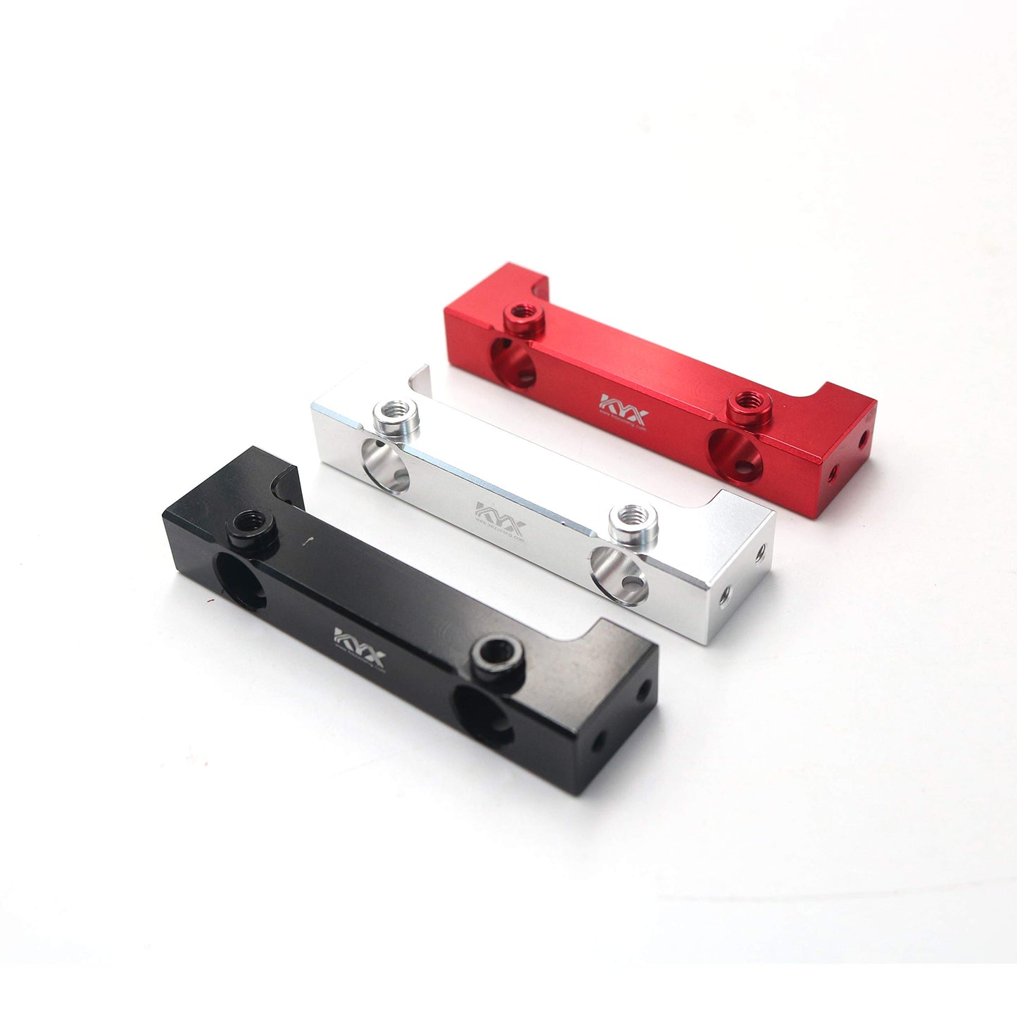 KYX Racing Aluminum Bumper Mounts for Redcat Gen8 (Silver)