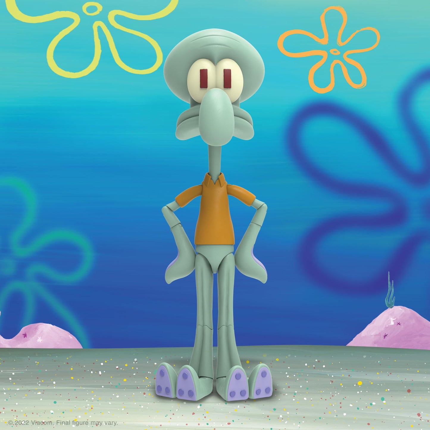 Super7 Ultimates! Spongebob Squarepants Squidward - 7' Spongebob Action Figure With Accessories Classic Cartoon Collectibles And Retro Toys