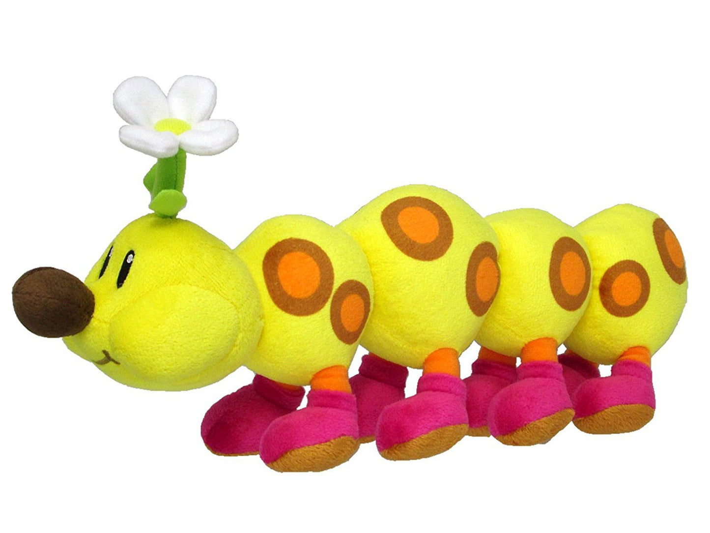 Little Buddy Super Mario Bros. All Star Collection Stuffed Plush 1593 Wiggler/Hanacha Toy, 13''', Multi-Colored