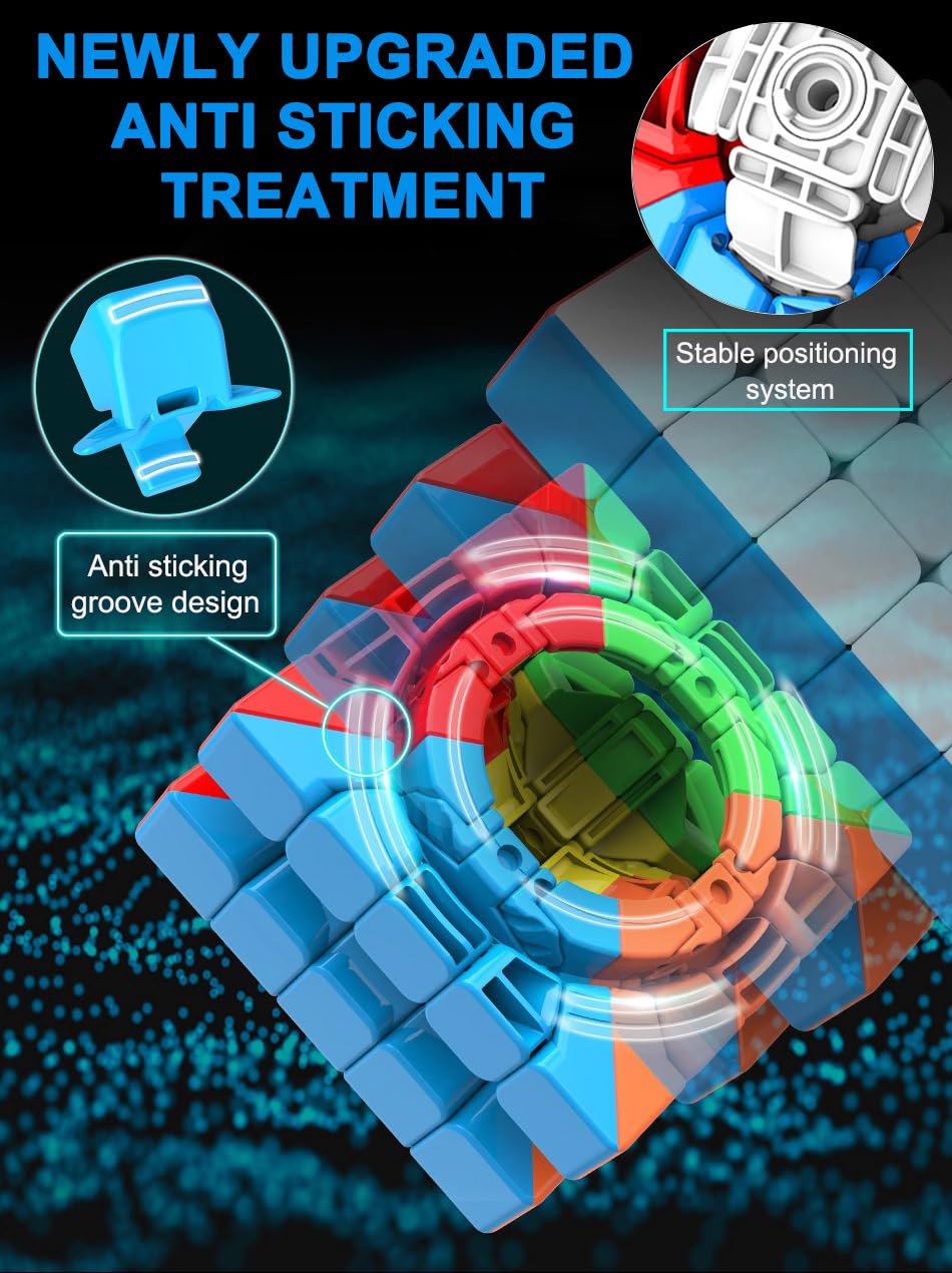 CFMOUR Moyu Meilong 5x5 Speed Cube - Fast Smooth Turning Puzzle Toy, Model MF888, Stickerless, Ideal for Kids and Adults