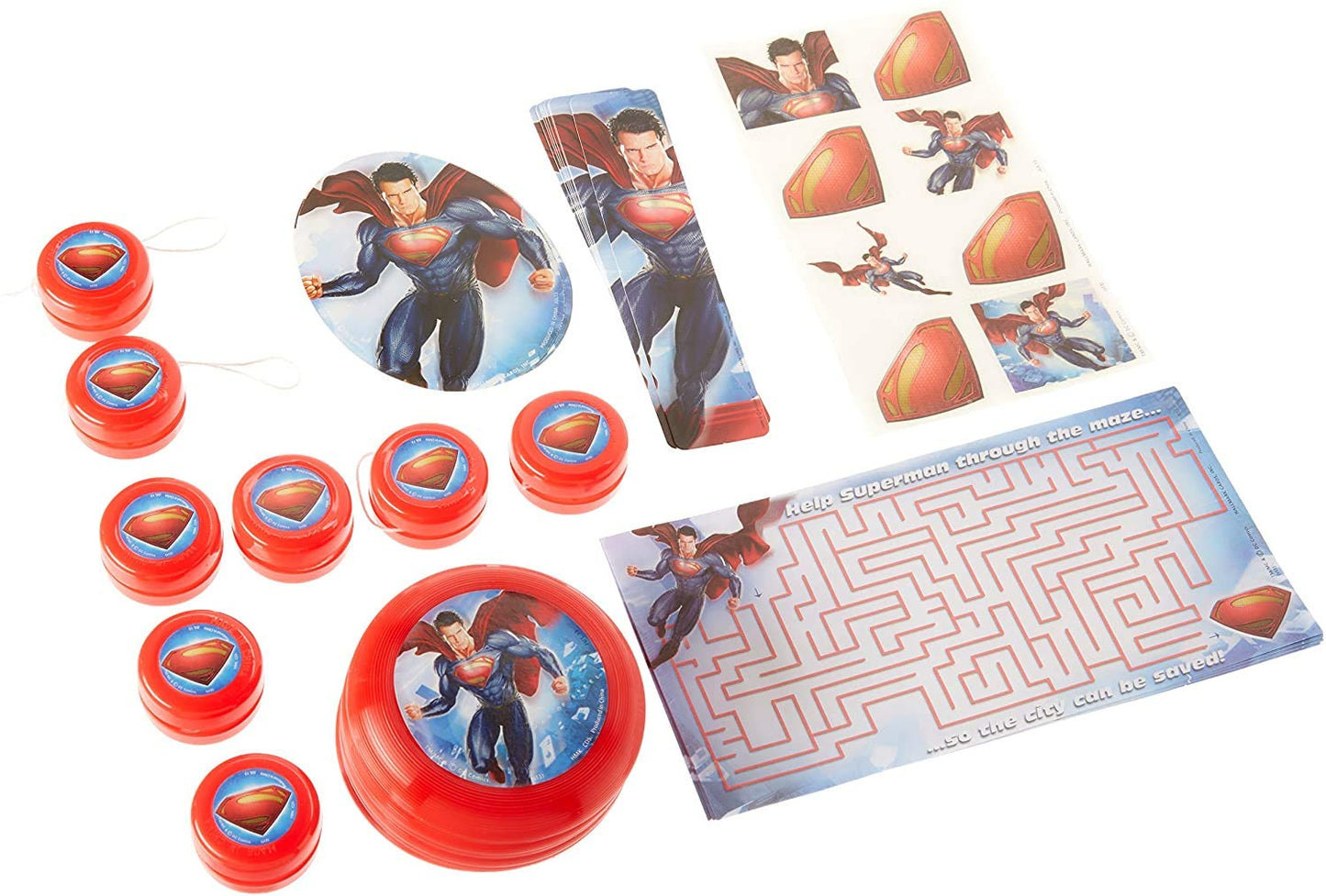 Superman Birthday Party Favor Set