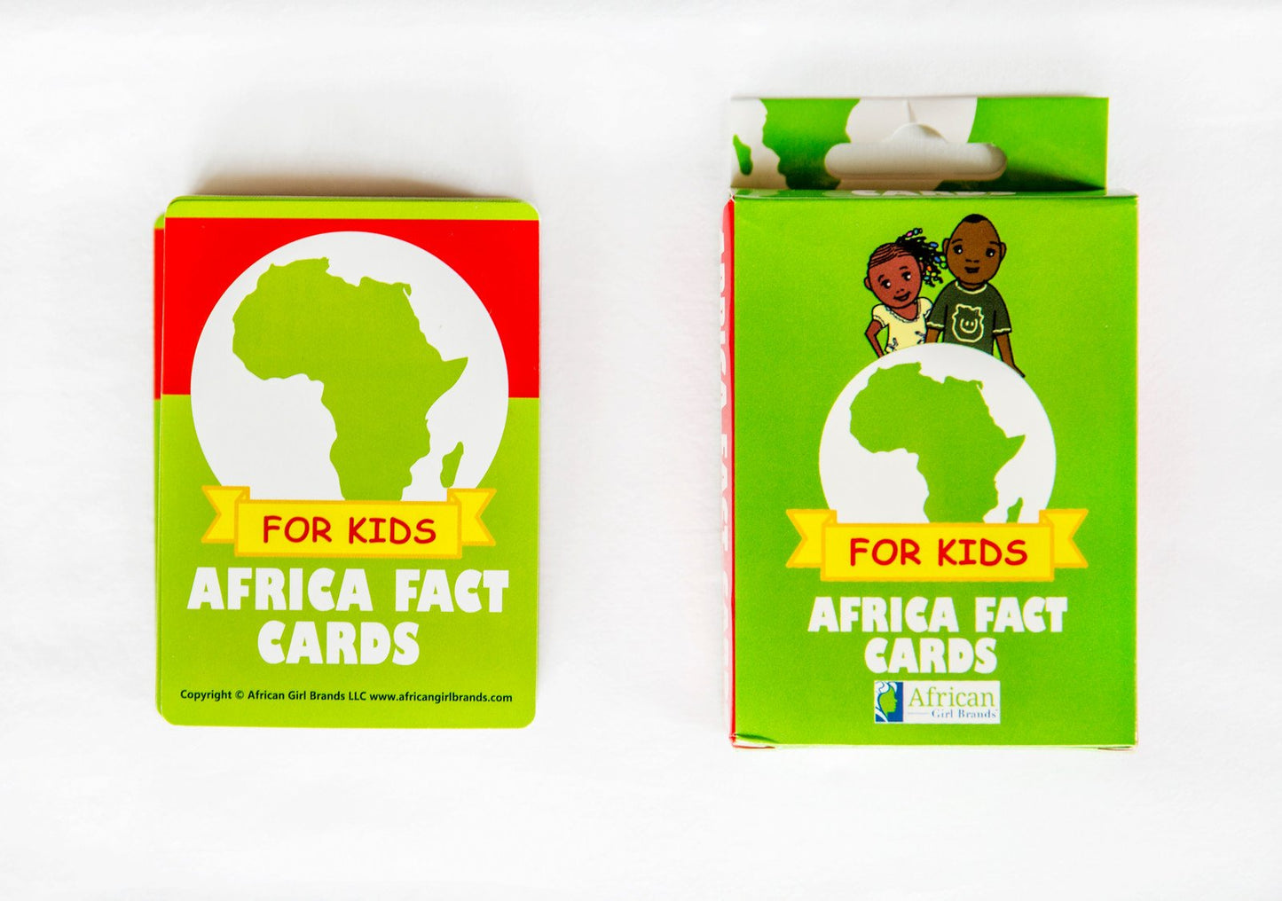 Africa Educational Kids Flash Cards - 54 Facts To Learn Or Teach About The Continent