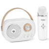 Mini Karaoke Machine For Kids&Adults,Portable Bluetooth Speaker With Wireless Microphones And Stereo Sound Enhanced Bass,Gifts F