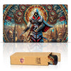 Wizcraft Gaming Paramint Stained Glass Assassin (Stitched) - Mtg Playmat - Compatible With Magic The Gathering Playmat - Play Mt