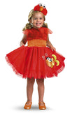 Sesame Street Frilly Elmo Costume, Official Elmo Halloween Outfit, Size (12-18 Months)