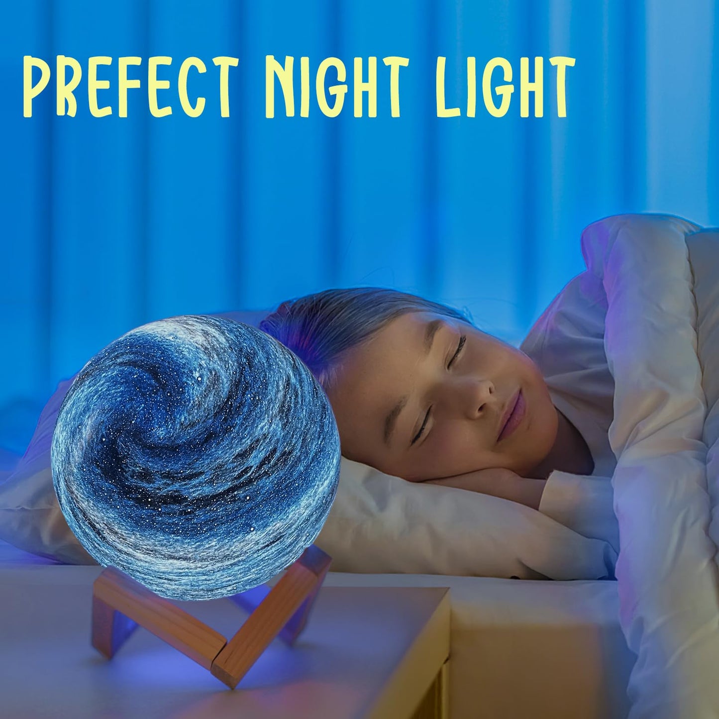 Paint Your Own Moon Lamp Kit, 16 Colors Rechargeable Diy 3D Moon Night Light Arts And Crafts Kit, Art Supplies Birthday Gifts Fo