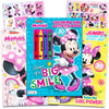Disney Minnie Mouse Coloring Book Bundle -- 3 Pack Coloring Books with Stickers (Minnie Mouse Party Supplies Pack)