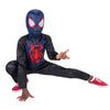 Marvel Miles Morales Official Youth Halloween Costume - Printed Jumpsuit With Fabric Mask (S) Black