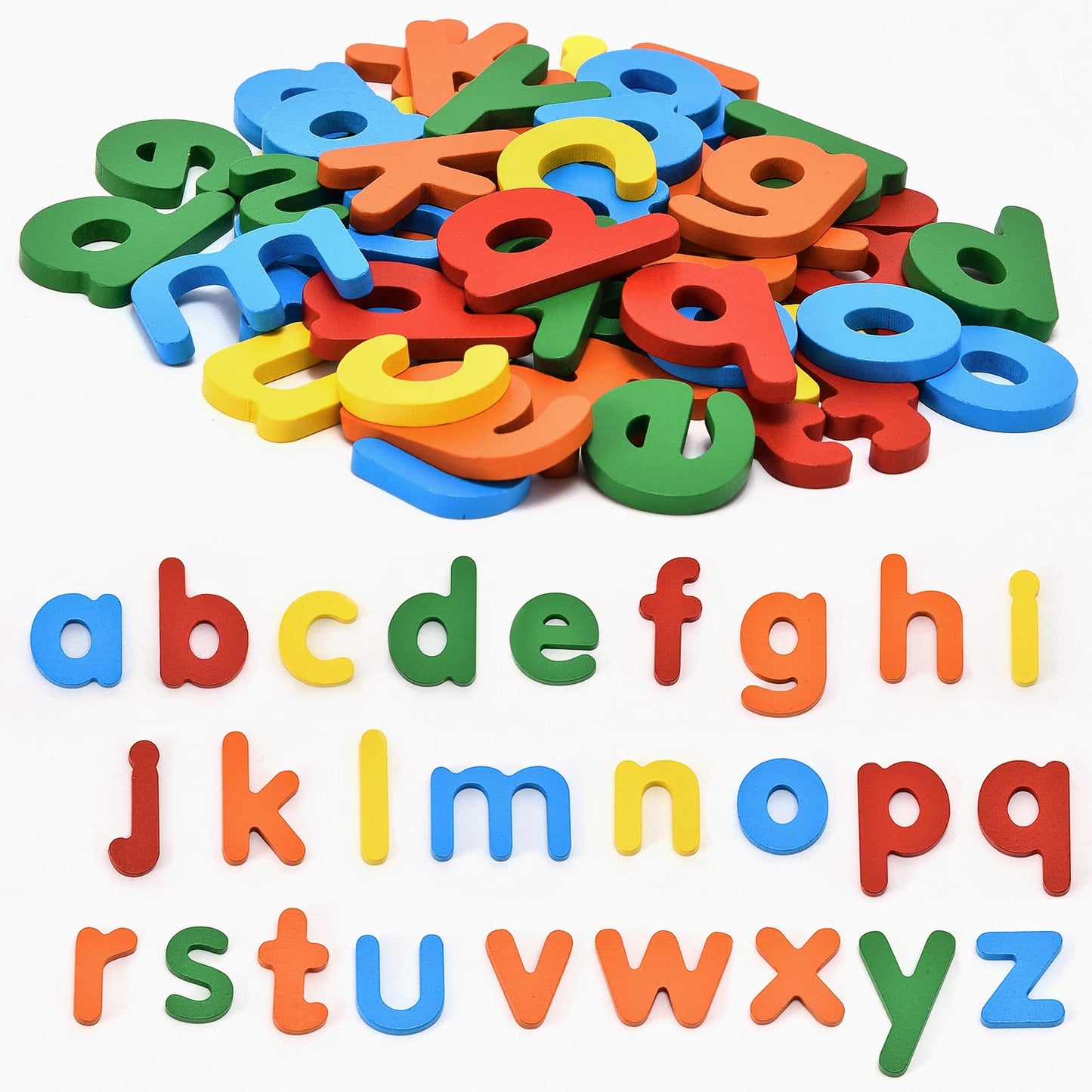Atoylink Wooden Spell Learning Toys For 2 3 4 5 Year Old Kids Match Letter Spelling Game Board & Letters & Box, Cvc Word Builder