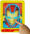 Doodlejamz Marvel Jellypics - Sensory Drawing Pads Filled With Non-Toxic Squishy Beads And Gel – Includes Stylus, Removable 2-Sided Emoji Backer Card (Iron Man, Series 1)
