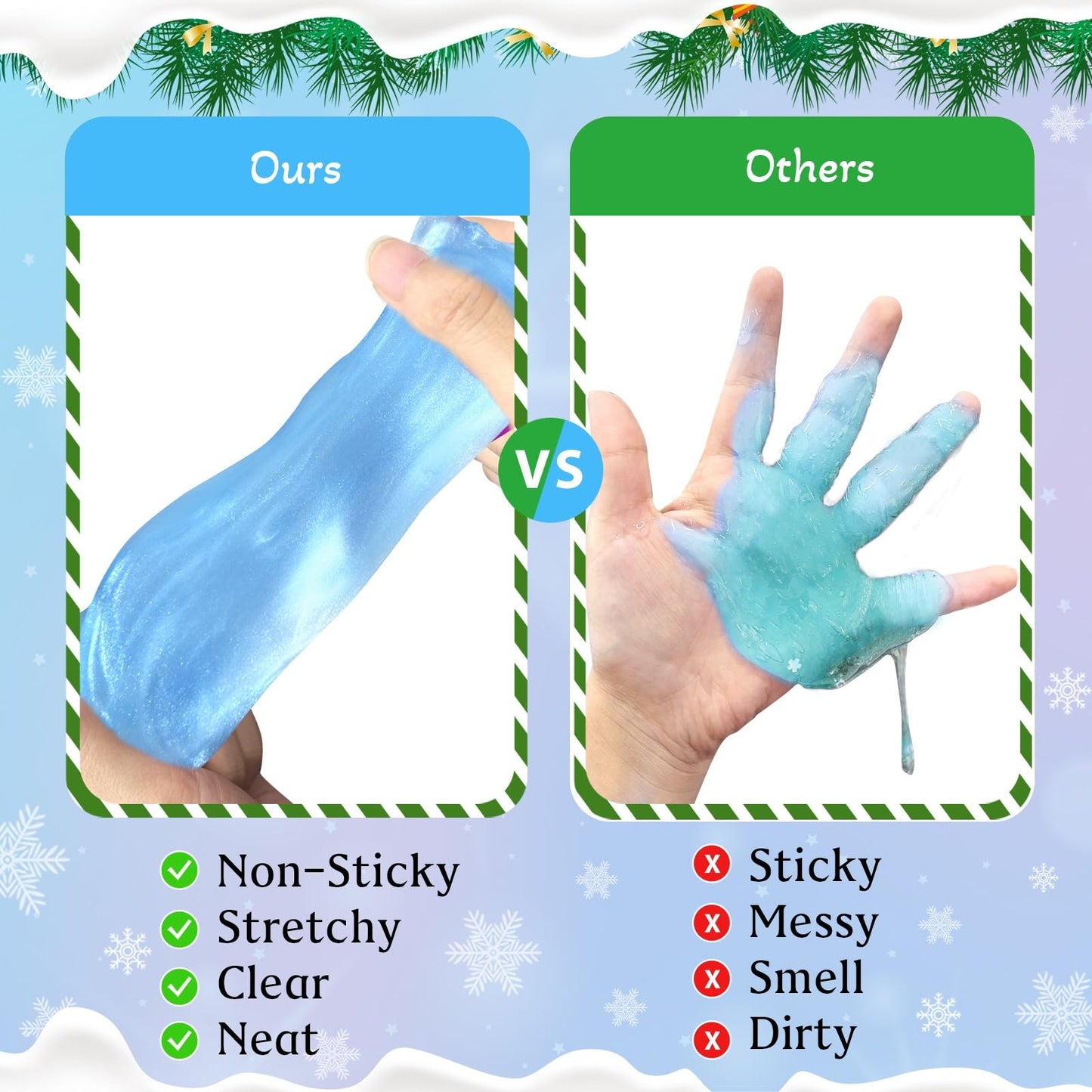36 Pack Frozen Slime Party Favors For Kids Winter Snowflake Slime Putty Toys Christmas Easter Birthday Goodie Bag Stuffer Classr