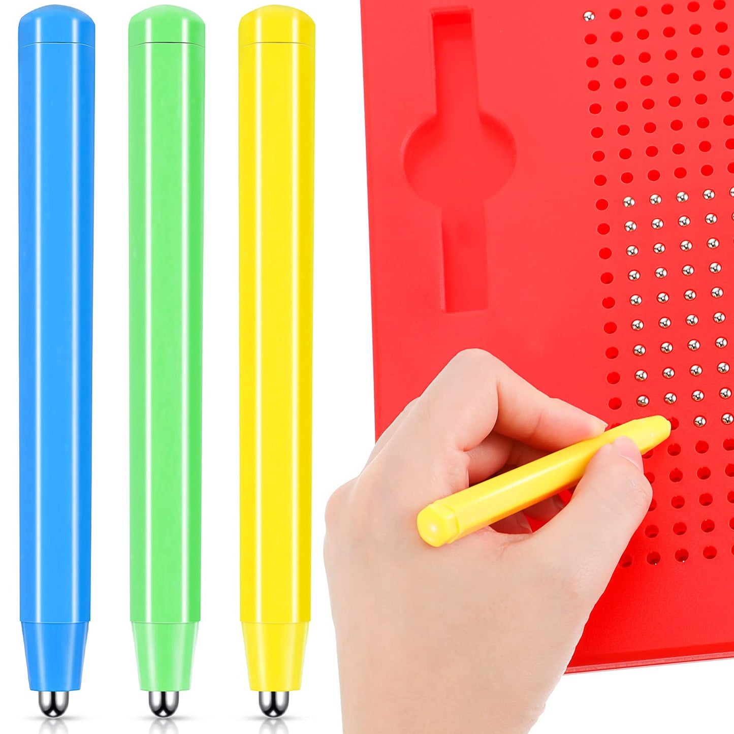 3 Pieces Replacement Stylus Magnetic Drawing Pen Magnet Replacement Pens For Play Magnapad Magnetic Drawing Board Writing Tablet A To Z And Numbers 0-9