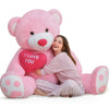 MaoGoLan Giant 5ft Pink Teddy Bear - I Love You Heart Stuffed Animal for Valentine's Day, Anniversary, Birthday Gift