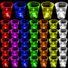 mishunyus 40 Pcs Glow Party Cups,16 oz Plastic Cup Favors for Neon Party Supplies Decoration,Glow In The Dark Cups Neon Party,20