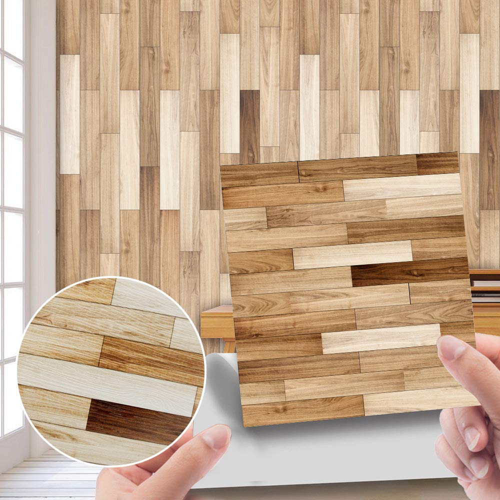 Samcami Miniature Dollhouse Accessories, Self-Adhesive Dollhouse Wallpaper And Flooring, Mini Dollhouse Accessories 1 12 Scale, 12Pcs (No.3)