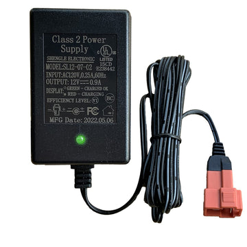 FULIHUAPOW 12V 0.9A Battery Charger for Kids Ride On Cars, SL12-07-02, Black Power Adapter with Square Plug