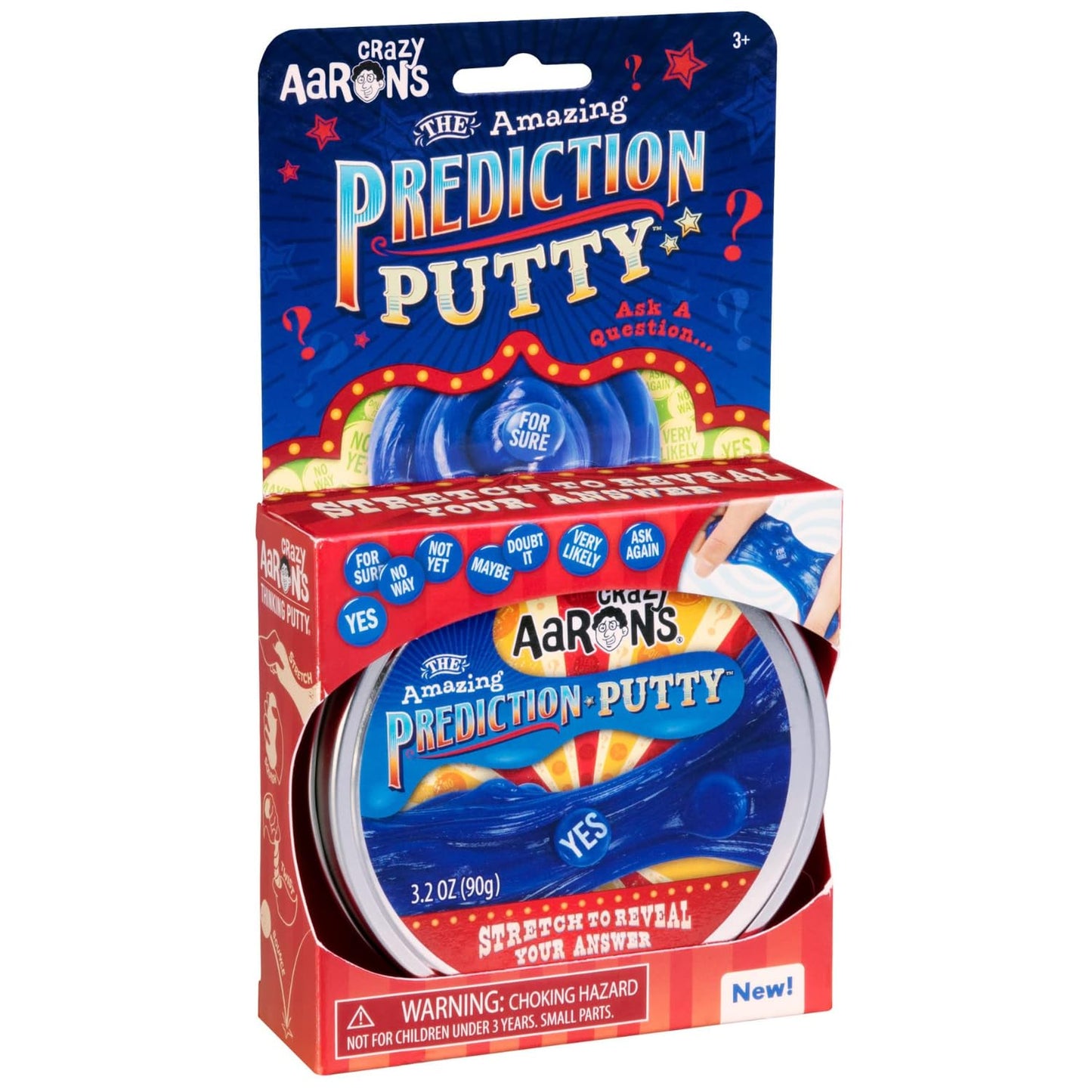 Crazy Aaron'S Thinking Putty® - Prediction - Blue Sensory Putty For Kids And Adults In A 4' Tin - Creative And Endless Fun, Stress Relief Therapy Toys, Never Dries Out - Made In Usa