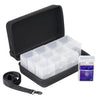 Rhcom Trading Card Case Kit With 12 Deck Boxes,For 2200+Cards.Card Game Organizer Compatible With Tcg Deck, Sports Cards, Mtg De