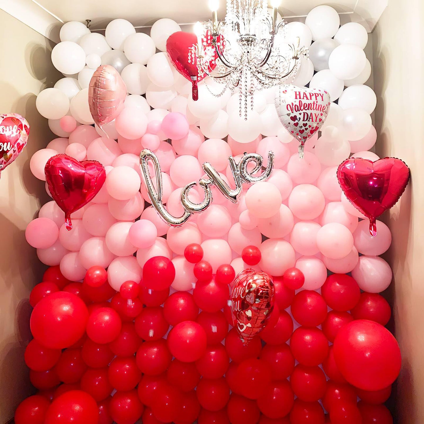 Partywoo Red Balloons 100 Pcs Red Balloons Different Sizes Pack Of 18 12 10 5 Inch Matte Red Balloon Arch Kit Red Balloon Garland For Valentine'S Day Graduation Christmas Party Decorations Red-Y57