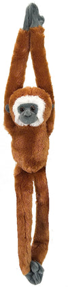 Wild Republic Gibbon Plush Monkey Stuffed Animal, Hanging 20", Multi, Polyester, Model 15259, Perfect Gift for Kids