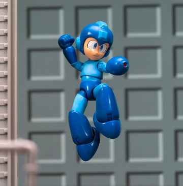 Jada Toys Mega Man Action Figure - 11.5 cm Movable Collectible, Blue, Model 253251022, with Accessories for Fans and Collectors