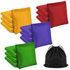 TINDTOP Bean Bags for Tossing(3.9 * 3.9inch 100g/3.5oz) 16 Pack Cornhole Outdoor Toss Gaming Colorful Canvas Bean Bags Carnival Games Kids Beanbags tossing Games