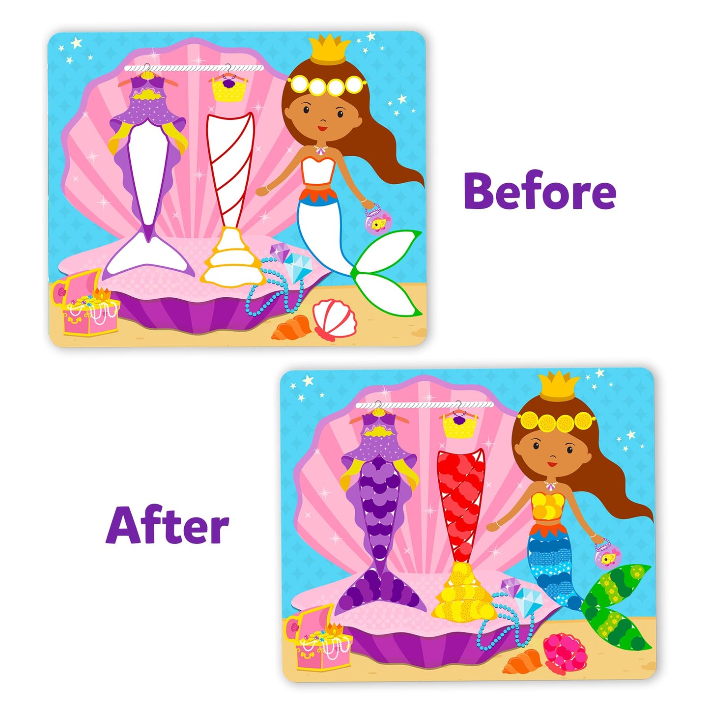 Skillmatics Dot It Sticker Art - Dress Up, Mess-Free Fun for Kids, 500+ Stickers, Craft Kits, DIY Scrapbooking Activity, Travel