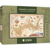 MasterPieces Xplorer Maps 1000 Puzzles Collection - Grand Canyon Map 1000 Piece Jigsaw Puzzle