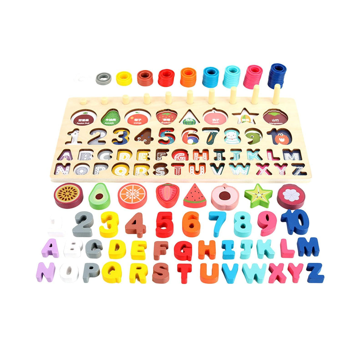 MerishoppMontessori Matching Board Alphabet Toys For Kids Ages 35 Boys Baby|Toys For Baby|Developmental Baby Toys