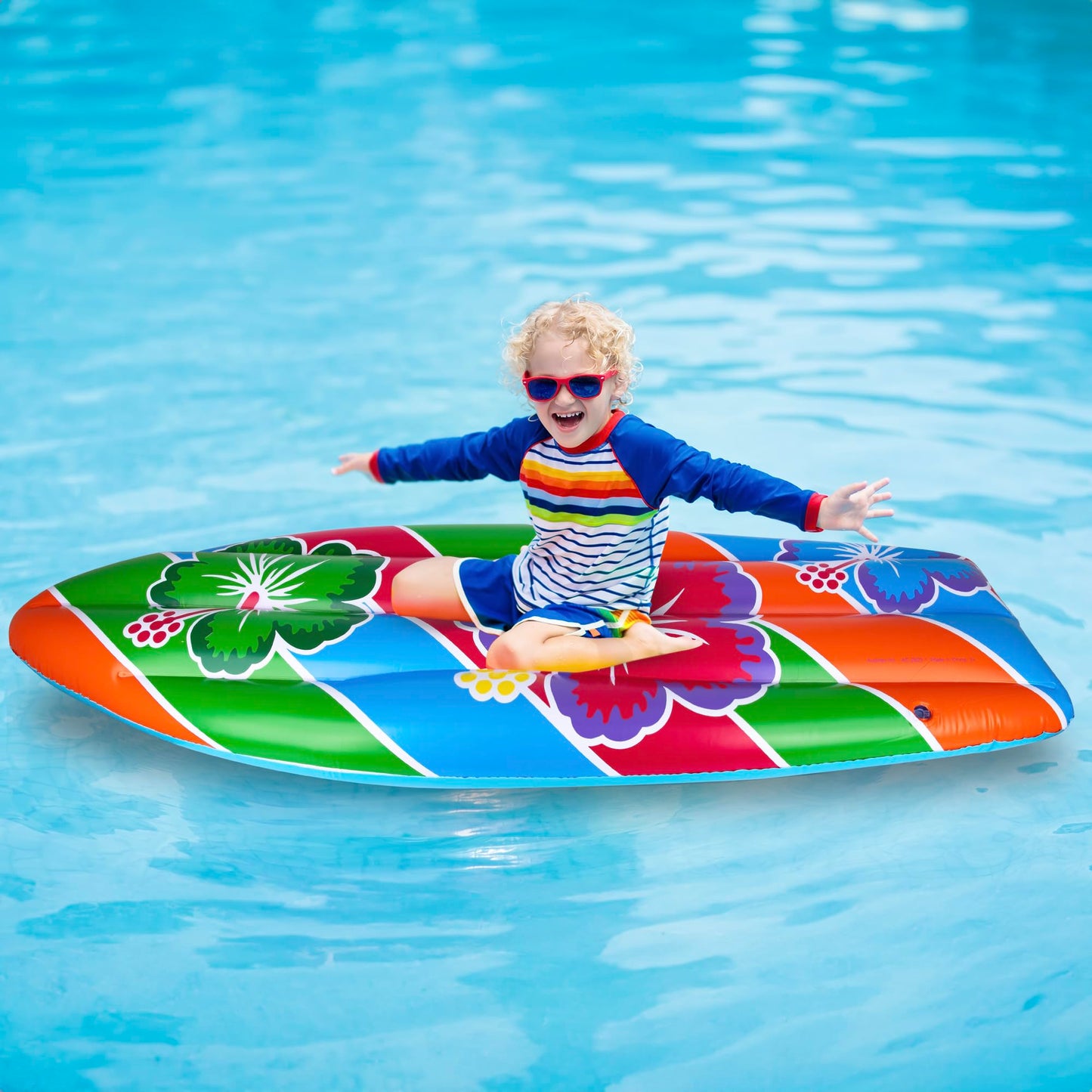 Artcreativity 5 Ft Inflatable Surfboard, Surfboard Decoration For Beach, Tropical And Luau Party Decorations, Inflatable Pool Toy For Kids And Adults, Beach Party Inflate