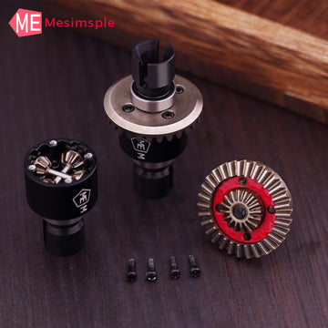 Mesimsple 2Pcs Alum Front Rear Differential Diff Gear For Mjx Hyper Go 1/16 H16207 16208 16209 16210 H16 1/14 14301 14302 14209