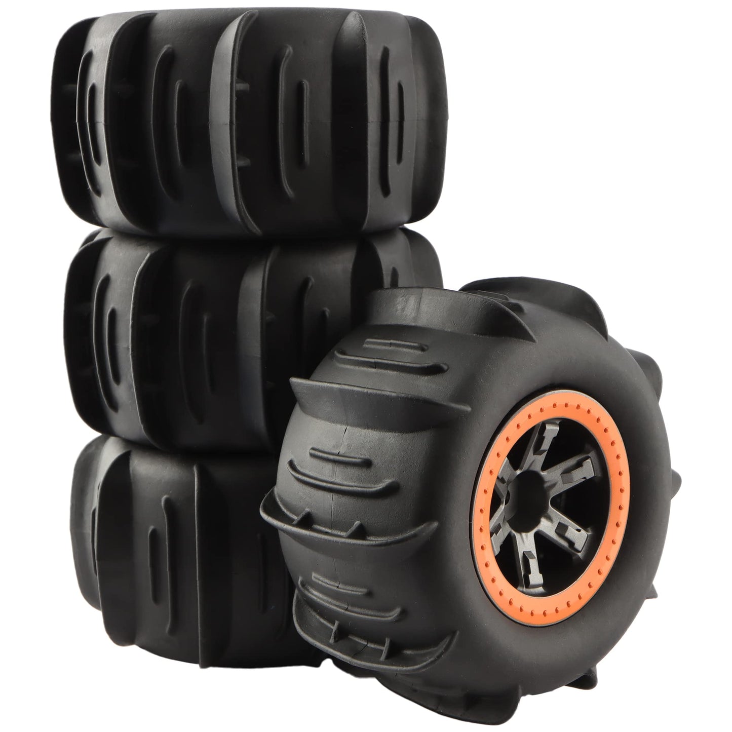 GDOOL RC Car Paddle Tires Wheels LG-ZJ02 25-ZJ02 920-ZJ02 for High Speed 9125 9155 9156 RC Cars S920 S921 104009 RC Trucks(4 PCS