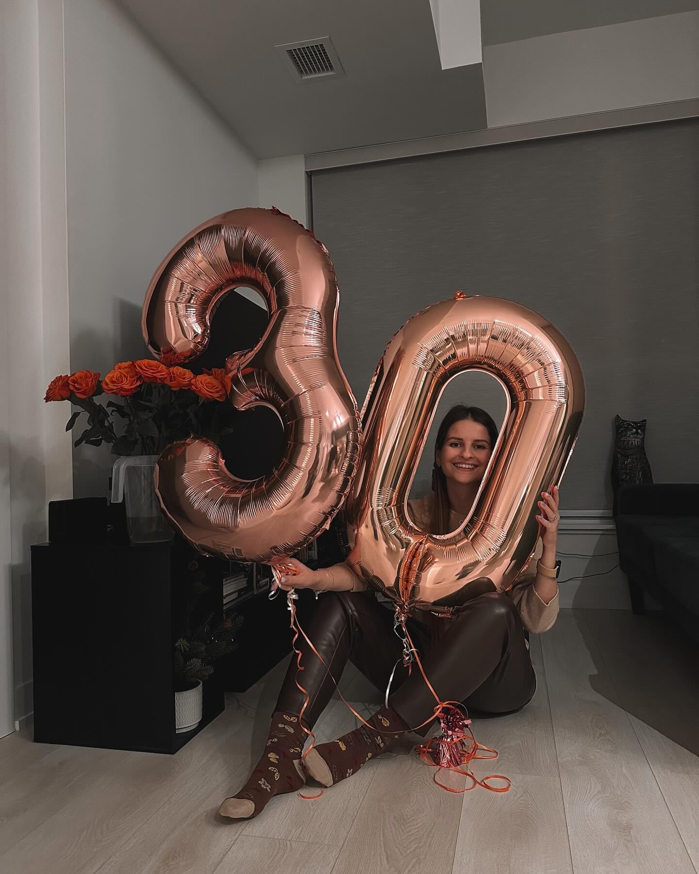 30 Balloon Number, Rose Gold Number 30Th Birthday Balloons 40 Inch, 30 Years Old Rose Gold Birthday Decorations For Men Women, 3