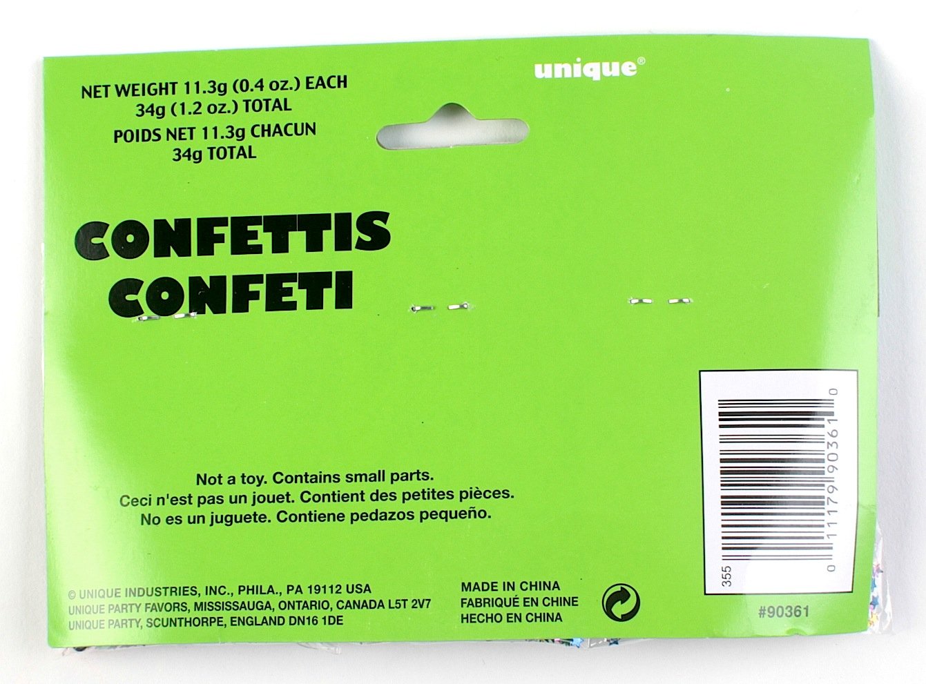 Birthday Confetti, Assorted 3pk