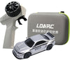 Captainrc Ldarc 1/64 Mini Rc Car,2.4Ghz Full Proportional Remote Control Cars,Equipped With Led Lights And A Portable Handbag,Mo