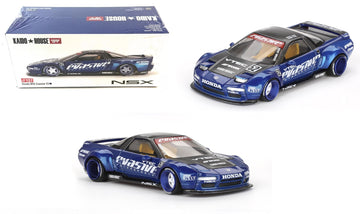 1:64 Scale Diecast Model Car Compatible With Kaido House Honda Nsx Evasive V2 Blue Limited Edition Khmg137