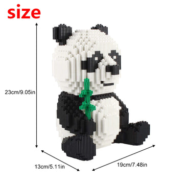 Larcele Panda Micro Building Blocks Animal Mini Building Toy Bricks, 3689 Pieces Kljm-02 (Model 2840)