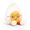 Jellycat Amuseables Boiled Egg Geek Stuffed Toy Small 5.5 inches - Food Plush - Fun Gift Idea