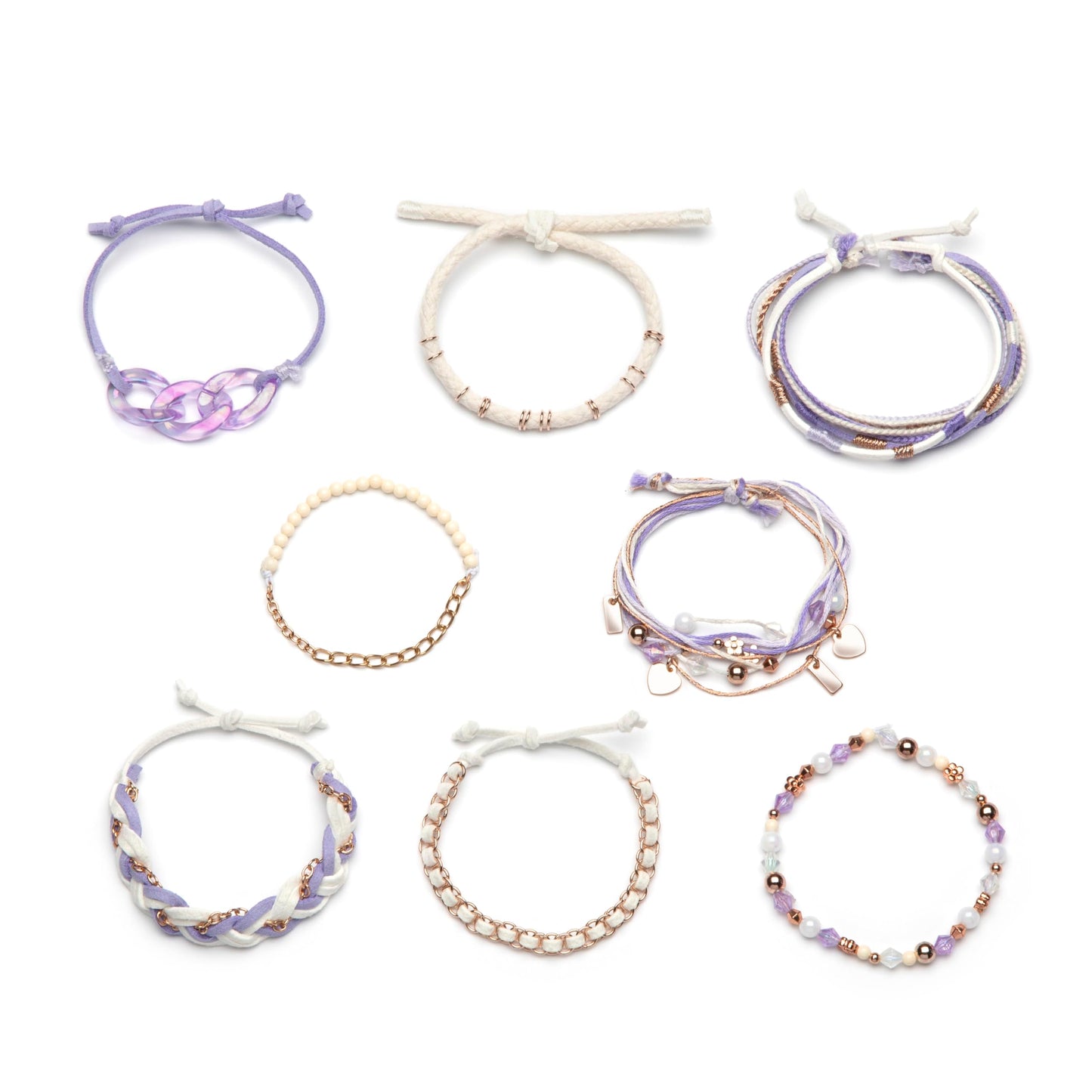 Craft Crush Bracelet Making Kit (Lilac) - Friendship Bracelet Maker Set - Diy Craft & Jewelry Making Kit For Kids, Teens, Tweens