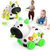 Musical Cow Toys For 1+ Year Old Boy Girl Birthday Gift, 1St For 1 Yr Toddler, Baby Crawling Toy 6-12 Months, Bilingual 12-18 Mo