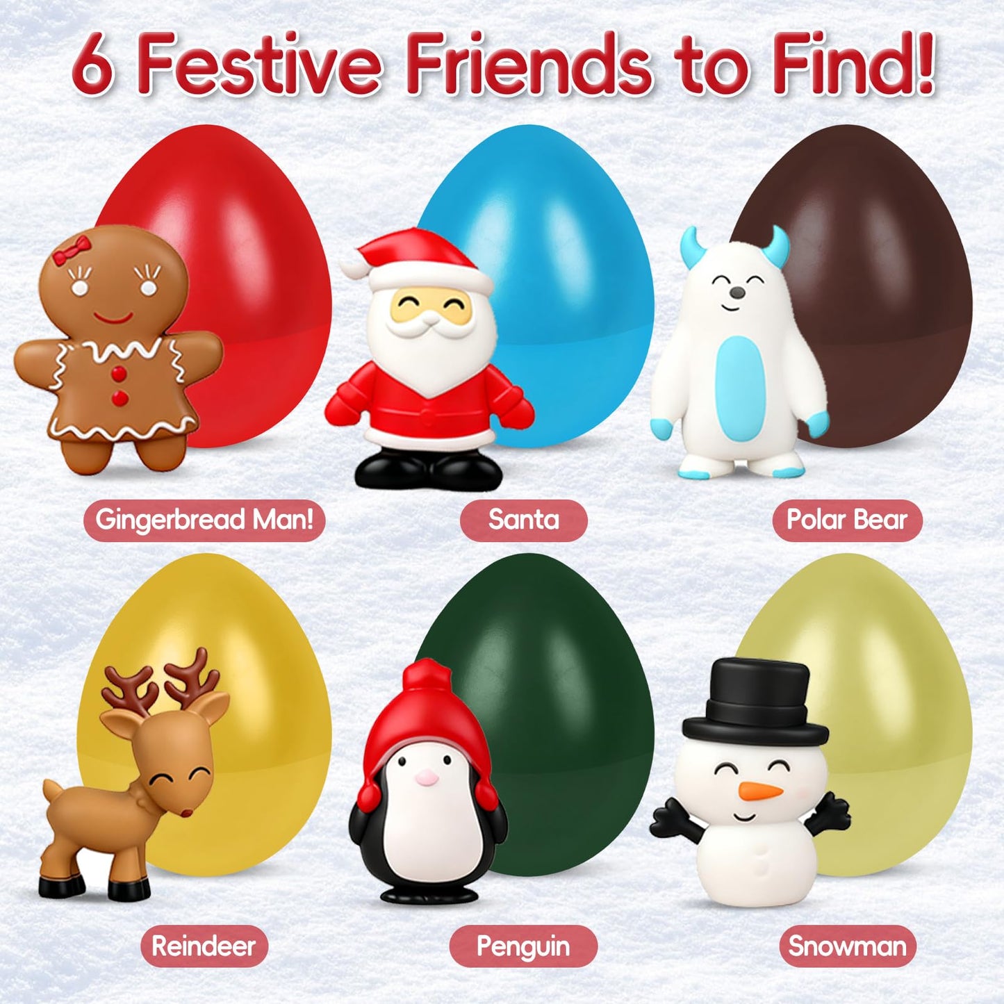 Christmas Stocking Stuffers Gifts for Kids, 6 Pack Magical Christmas Hatching Eggs-Surprise Toys Grow 600%, Funny Xmas Gift Choi