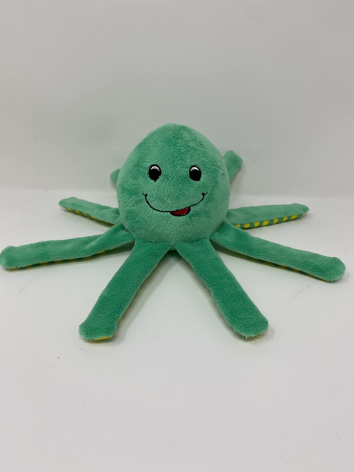 Spunky Pup Clean Earth Plush Octopus | Made From 100% Recycled Water Bottles | Small,Brown,7258