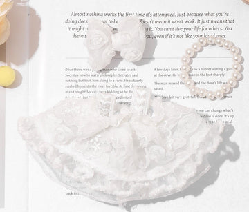 Clothes for 15-17cm Doll Skirt Set for Dolls 1 Piece Skirt Outfit enhanced Fashion Cute Dress for 15-17cm Dolls Accessories (NO Doll) (White Suit)